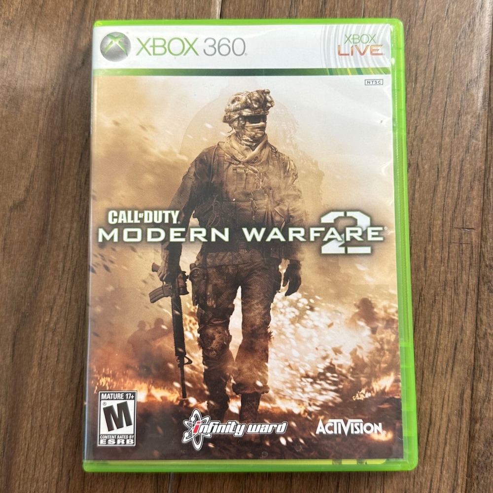Activision Call of Duty Modern Warfare 2 Xbox 360 Video Game Disc Case 2009